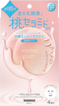 Momopuri Milky Serum Mask Maschera Viso Idratante 4 pz Bcl