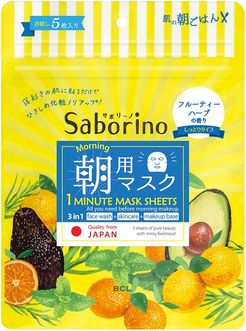 Saborino Morning Facial Sheet Mask Maschera Giorno Idratante 5 pz Bcl