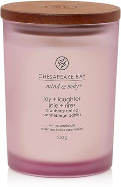 Joy & Laughter (Cranberry Dahlia) Candele In Vetro Media 250 gr Chesapeake Bay Candle