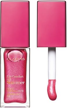 Lip Comfort Oil Shimmer 04 Intense Pink Lady Idratante Illuminante Ammorbidente 7 ml Clarins