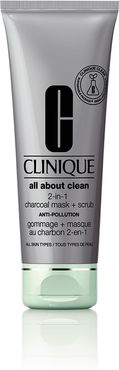 All About Clean 2-in-1 Charcoal Mask + Scrub Maschera Detossinante Meccanico 100 ml Clinique