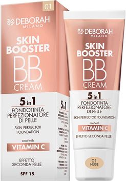 Skin Booster BB Cream 5in1 SPF15 01 Nude Idratante Illuminante Protettivo 30 ml Deborah