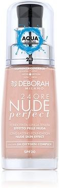 24Ore Nude Perfect Fondotinta SPF20 2.1 Vanilla Idratante Leggero Uniformante 30 ml Deborah