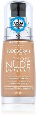 24Ore Nude Perfect Fondotinta SPF20 3.3 Gold Idratante Leggero Uniformante 30 ml Deborah