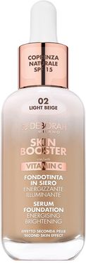 Skin Booster Fondotinta In Siero 02 Light Beige Illuminante Energizzante Effetto Seconda Pelle 30 ml Deborah