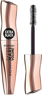 24Ore Instant Maxi Volume Mascara Extra Black Effetto Ciglia Finte 12 ml Deborah