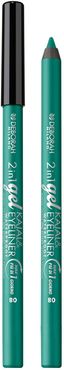 2in1 Gel Kajal&Eyeliner 08 Light Green Matita Waterproof Precisa Intensa Morbida 1,21 gr Deborah