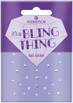 It'S A Bling Thing Nail Art Nail Art Brillantini Adesivi Unghie Lunga durata 28 pz Essence