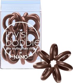 Nano Pretzel Brown Elastico 3 pz Invisibobble Donna