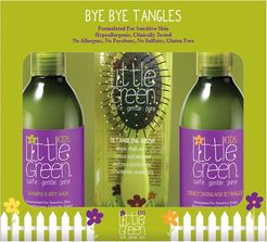 Kids Bye Bye Tangles Shampoo e Bagno, Balsamo e Spazzola Little Green