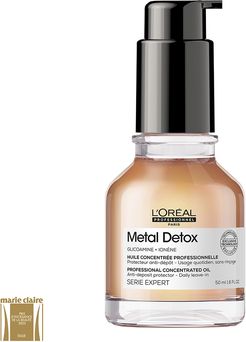 Metal Detox Olio concentrato professionale Trattamento nutriente e anti-deposito protettore del colore 50 ml Olio L'Oreal Professionnel