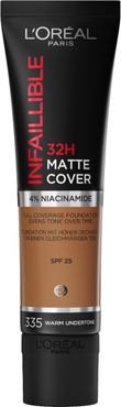 Infaillible 32H Matte Cover 335 Warm Underton SPF25 Fondotinta Alta Comprenza 30 ml L'Oréal Paris