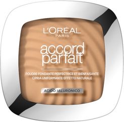 Accord Parfait Cipria 3.D/3.W Beige Doré Cipria Uniforme Setosa Pigmenti Naturali 9 gr L'Oréal Paris