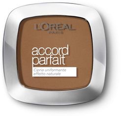 Accord Parfait Cipria 10D/10W Doré Foncé Cipria Uniforme Setosa Pigmenti Naturali 9 gr L'Oréal Paris