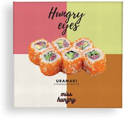 Hungry Eyes Palette Uramaki Ombretti Colori Intensi Perlati Metalizzati Glitterati 4 x 3 gr Miss Hungry