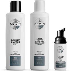 System 2 Kit Natural Hair Light Thinning Trattamento Rinforzante Diradamento Avanzato 3 pz Nioxin