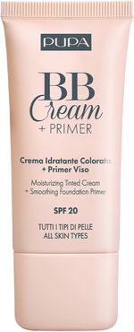 BB Cream + Primer Tutti i Tipi di Pelle 002 Natural Crema Idratante Colorata + Primer Viso 5 in 1 30 ml Pupa