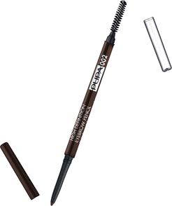 High Definition Eyebrow Pencil 002-Brown Automatica con Pettinino Applicazione Super Definita 0,09 gr Pupa