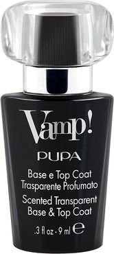 Vamp! Base e Top Coat 300 Trasparent Trasparente e Profumato Fragranza Nera 5 ml Pupa