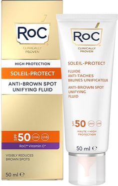 Soleil Protect Fluide Anti-Taches Brunes Unificateur SPF50 Protezione Solare Anti-Rughe Anti-Macchie 50 ml Roc&#x00ae;