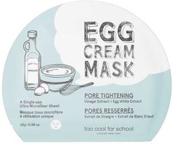Egg Cream Mask Pore Tightening Maschera Viso 5 pz Too Cool For School