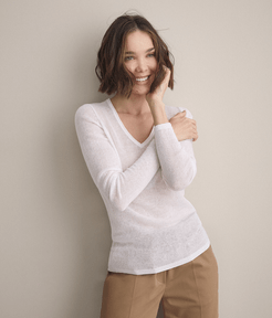 Cloud Cashmere Sweater Woman White Size M