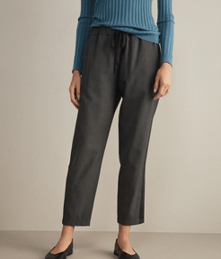Pantalone Lana Inserto Maglia Woman Grey Blend Size S