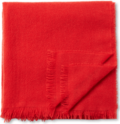 Light Cashmere Scarf Man Coral Red Size TU