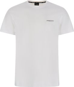 T-shirt in jersey con piccolo logo FREDDY in tono