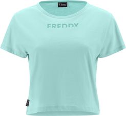 T-shirt cropped con stampa in rilievo FREDDY MOV