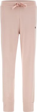 Pantaloni slim in modal con banda laterale in satin