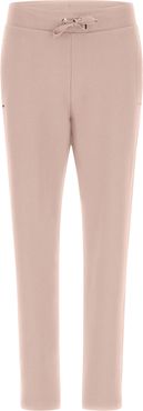 Pantaloni leggeri in felpa modal con dettagli oro rosa