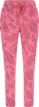 Pantaloni sportivi con stampa tropicale all over