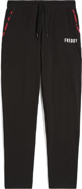 Pantaloni donna slim fit in jersey con dettagli zebrati