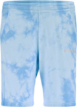 Pantaloncini sportivi comfort in felpa leggera tie dye