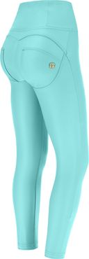 Pantaloni push up WR.UP® 7/8 superskinny vita alta similpelle