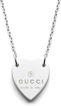 Collana Gucci Donna Cuore Argento Collezione Trademark YBB223512001