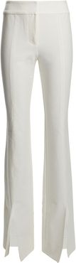 Maeve Flared Slit Hem Trousers, White ZERO