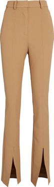 Cade High-Rise Slit Trousers, Brown 14