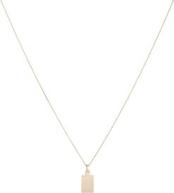 Klint ID Tag Chain Necklace, Gold 1SIZE