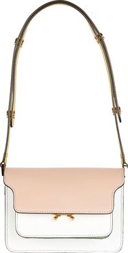 Mini Trunk Leather Crossbody Bag, Pink 1SIZE