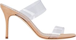 Scolto PVC Strap Sandals, Beige 37