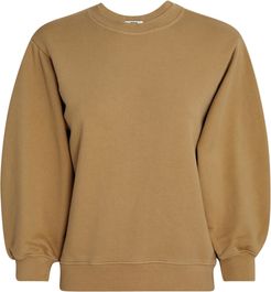Thora Cotton Crewneck Sweatshirt, Beige P