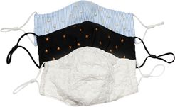 Embroidered Face Mask 3-Pack, Multi 1SIZE