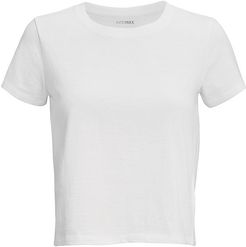Classic Cropped Jersey T-Shirt, White P