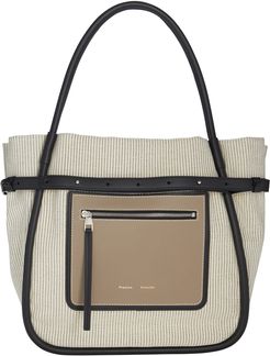 Inside-Out Canvas Tote, Ivory 1SIZE