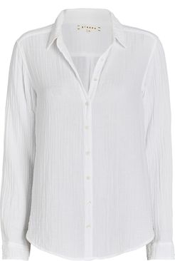 Scout Cotton Gauze Button-Down Shirt, White S