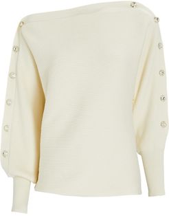 Breanne Cotton-Cashmere Sweater, Ivory P