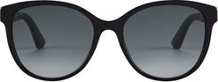 Web Cat Eye Sunglasses, Black 1SIZE