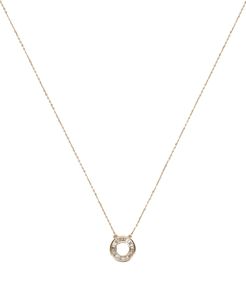 Baguette Circle Necklace, Gold 1SIZE